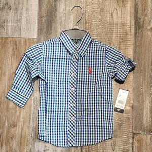 NWT 2T U.S. Polo Assn. Long Sleeve Shirt